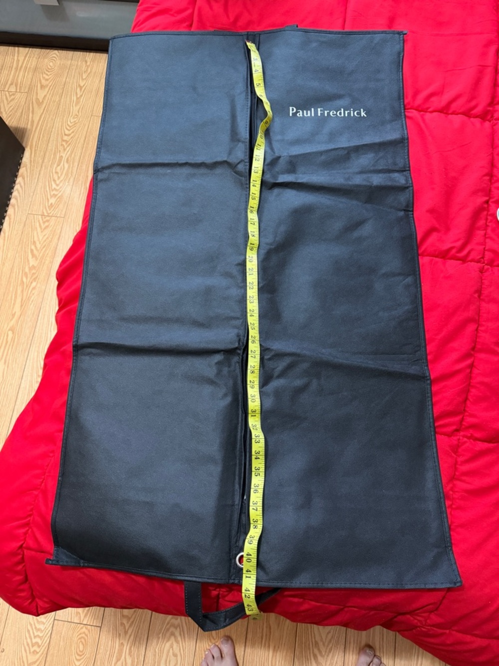 Paul Fredrick Black Suit Garment Bag